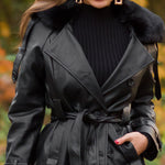 Elegante Winter Leren Jas