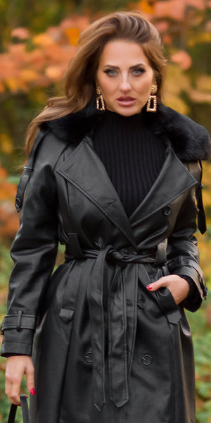 Elegante Winter Leren Jas