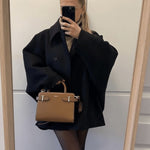 Astra Oversized Wolle Coat - Stijlvolle en Warme Jas voor Herfst & Winter