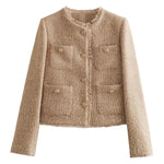 Comfortabele Stijl Tweed Blazer
