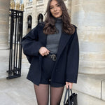 Astra Oversized Wolle Coat - Stijlvolle en Warme Jas voor Herfst & Winter