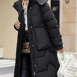 Larissa Lange Gewatteerde Puffer Winterjas voor Dames – Stijlvolle Warmte en Luxe Bescherming voor de Koudste Dagen!