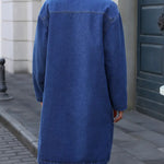Lang Gevoerde Denim Mantel