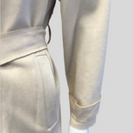 Kunstsuède Camel Trenchcoat voor Dames – Stijlvolle en Lichtgewicht Herfstjas voor Elke Gelegenheid!