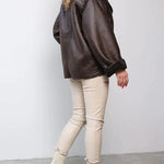 Vintage leather jacket for women