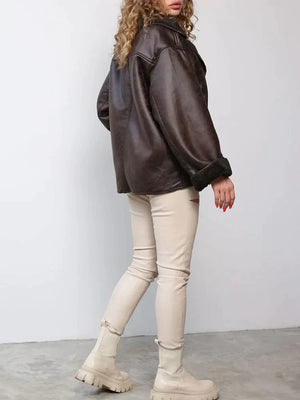 Vintage leather jacket for women