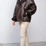 Vintage leather jacket for women
