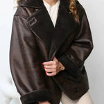 Vintage leather jacket for women