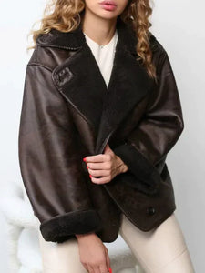 Vintage leather jacket for women