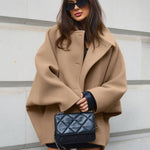 Elegant Mid-Length Wool Coat For Women