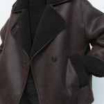 Vintage leather jacket for women