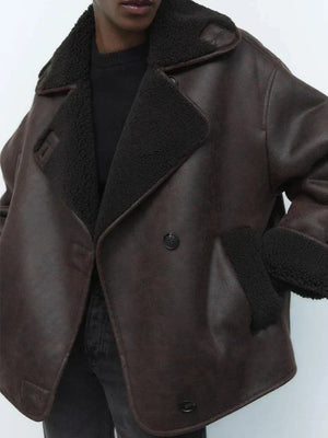 Vintage leather jacket for women