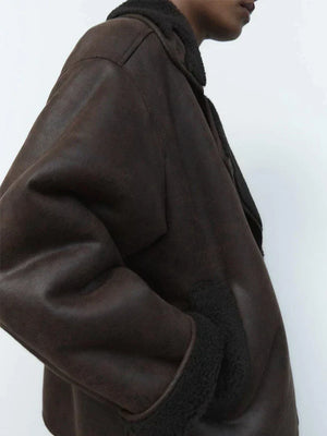 Vintage leather jacket for women