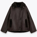 Vintage leather jacket for women