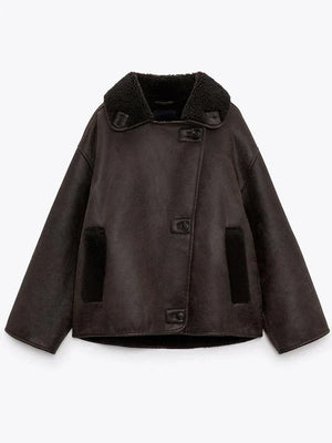 Vintage leather jacket for women