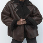Vintage leather jacket for women