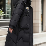 Larissa Lange Gewatteerde Puffer Winterjas voor Dames – Stijlvolle Warmte en Luxe Bescherming voor de Koudste Dagen!