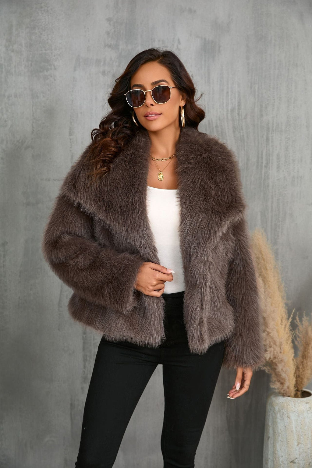 Luxe imitatiejas voor vrouwen - Warme winterlook