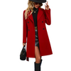 Double Breasted Women's Coat with Elegant Lapel: Timeless Style for Every Occasion 