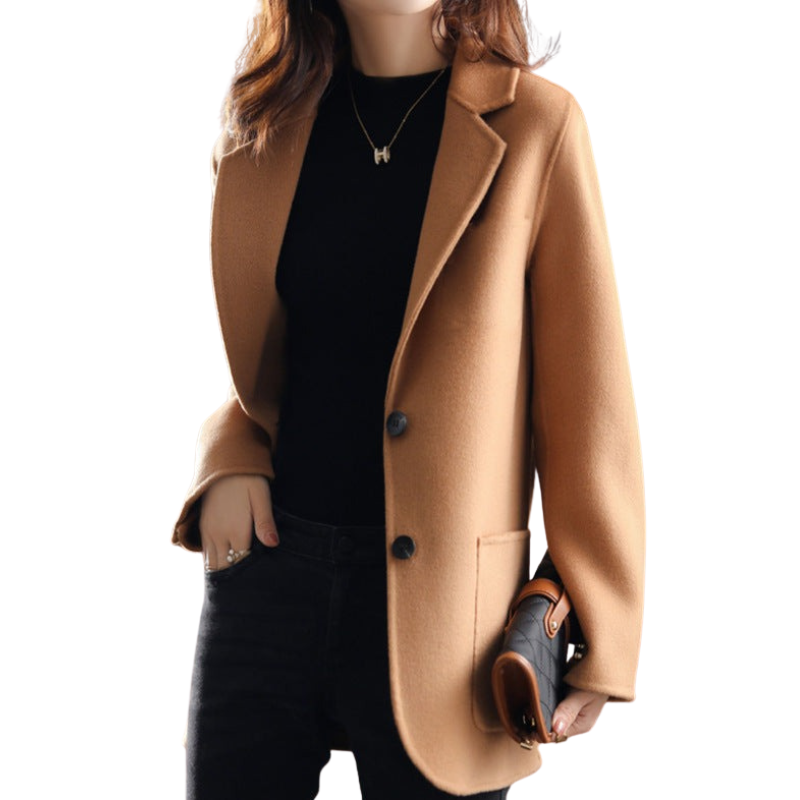 Emilia Kasjmier Trenchcoat voor Dames – Tijdloze Elegantie en Luxe Warmte in Eén Jas!