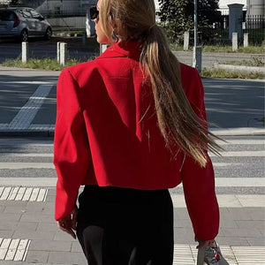 Casual Knoop Blazer Korte Jassen