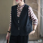Ladies Retro Cotton Vest