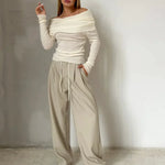 Stijlvolle Off-shoulder Trui
