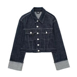 Vintage Hals Jas Met Lange Mouwen