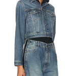 Denim Jacket Hoodie and Patchwork