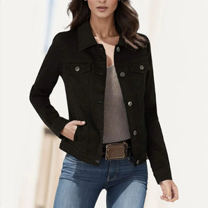 Stijlvol Plus Size Denim Jasje