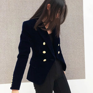 Elegant velvet blazer