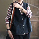 Ladies Retro Cotton Vest