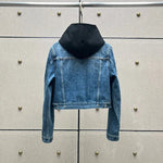 Denim Jacket Hoodie and Patchwork