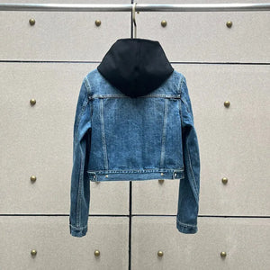 Denim Jacket Hoodie and Patchwork