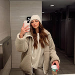 Dubbelzijdige Fleece Winter Jas