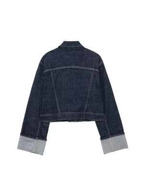 Vintage Hals Jas Met Lange Mouwen