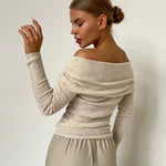 Stijlvolle Off-shoulder Trui