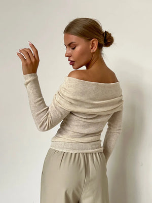 Stijlvolle Off-shoulder Trui