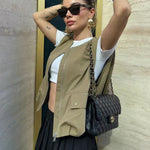 SIYANG Dames Chic Loose Sleeveless Vest