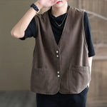 Ladies Retro Cotton Vest