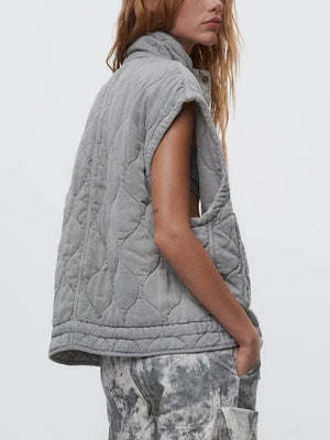 Ladies Winter Gilet Retro