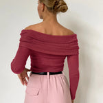 Stijlvolle Off-shoulder Trui