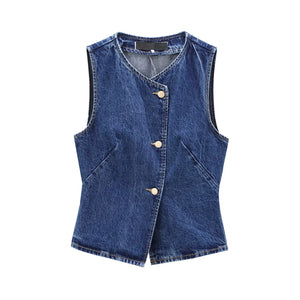 Stijlvol Slim Fit Denim Vest