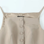 Dames Casual Knopen Vest