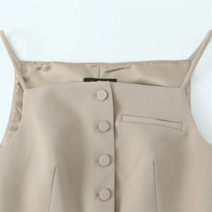 Dames Casual Knopen Vest