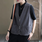 Ladies Retro Cotton Vest