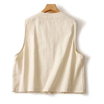Ladies Retro Cotton Canvas Vest