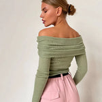 Stijlvolle Off-shoulder Trui