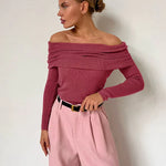 Stijlvolle Off-shoulder Trui