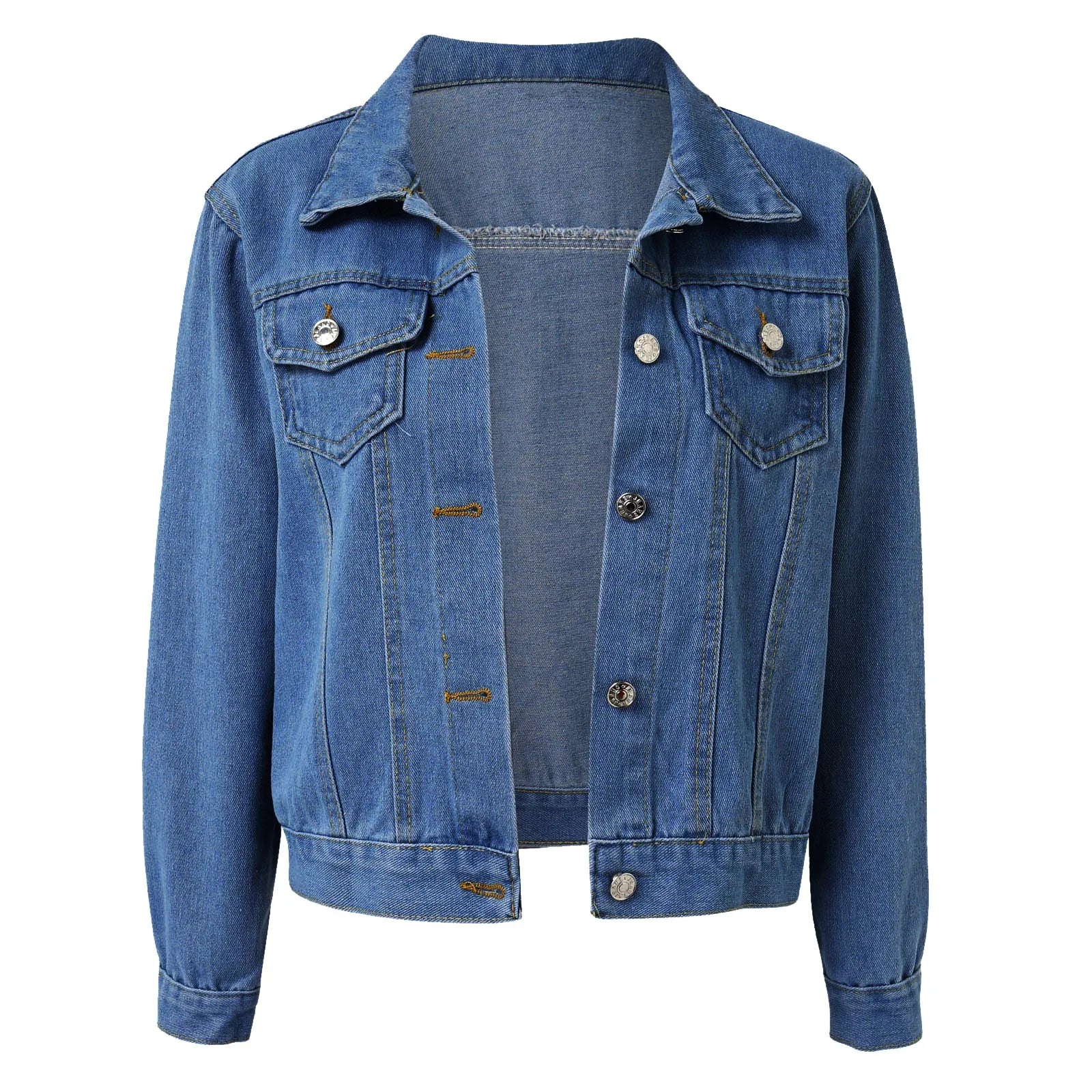 Stijlvol Plus Size Denim Jasje